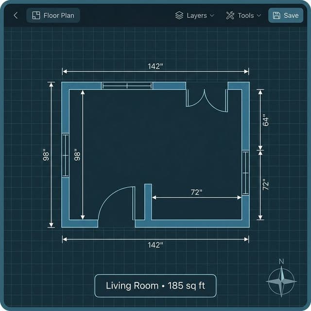 2D Architectural Floor Plan