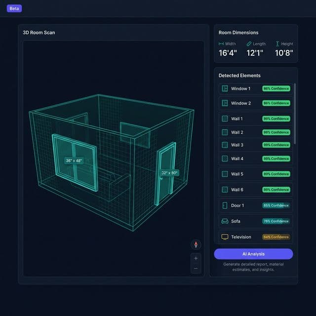 3D Room Scan → Instant Quote